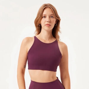 Girlfriend Collective Topanga Halter High Neck Sports Bra Women’s Size Small NWT